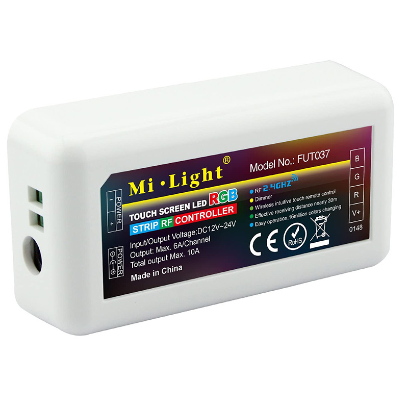 FUT037 2.4GHz 4-Zone RGB LED Strip Controller For led strip light ribbon